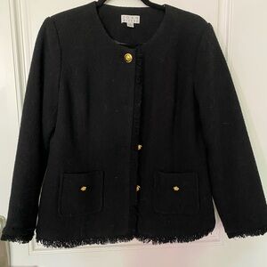 Joan Rivers Black Blazer Jacket Coat